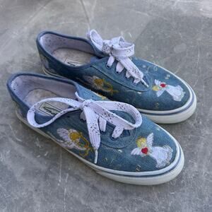 Vintage Cupid Angel Denim Sneakers Size Womens 6